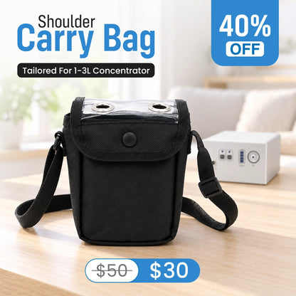 Protective Carry Bag For 1-3L/Min Portable Oxygen Concentrator | Adjustable Shoulder Support