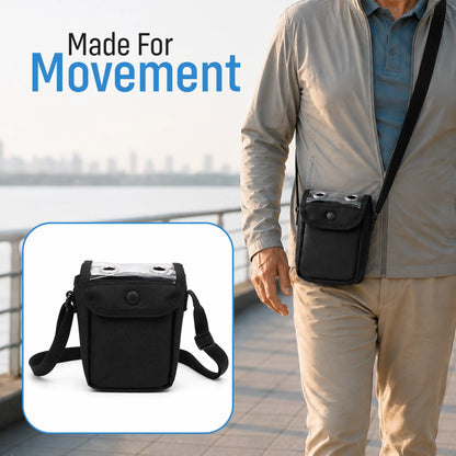 Protective Carry Bag For 1-3L/Min Portable Oxygen Concentrator | Adjustable Shoulder Support