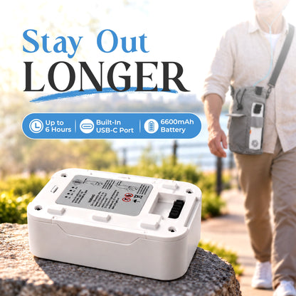 6600mAh Rechargeable Battery for 1–5L Portable Oxygen Concentrator