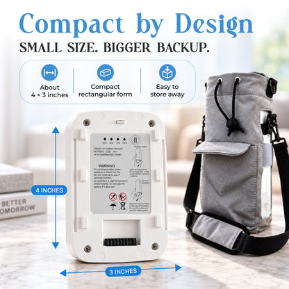 6600mAh Rechargeable Battery for 1–5L Portable Oxygen Concentrator