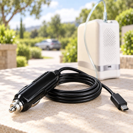Car Charging Cable for 1-7L/Min Portable Oxygen Concentrator