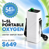 1–5L Smart Portable Oxygen Concentrator | Pulse & Active Flow | Up to 12-Hr Battery | 95% Purity | 3.5 lbs