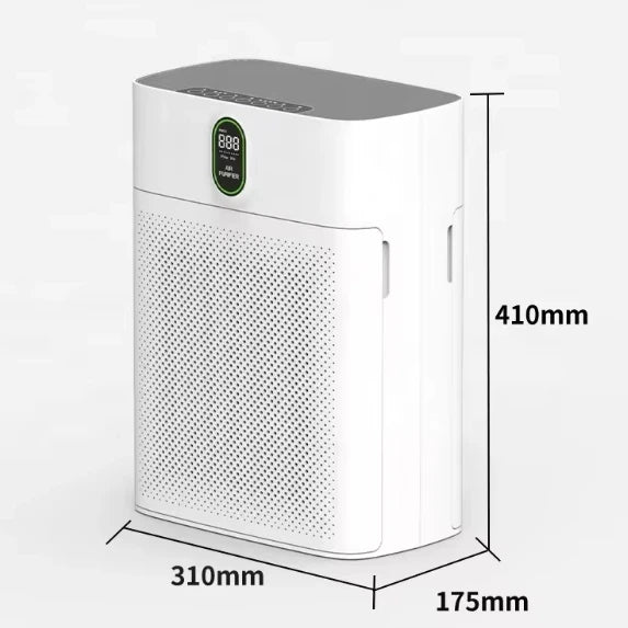 Purio Smart HEPA Air Purifier – 300m³/h CADR | For Home, Office & Bedroom