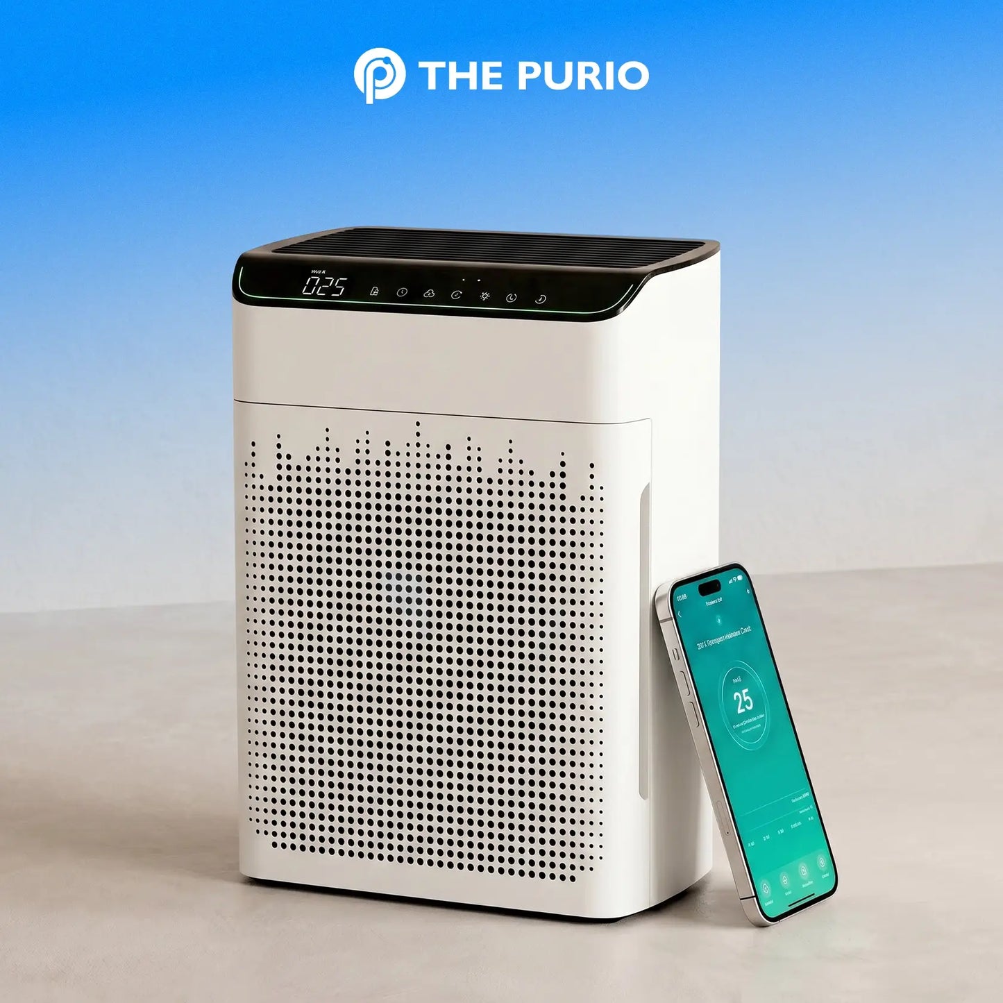 Thepurio WiFi Air Purifier for Large Rooms, HEPA, Alexa, PM2.5, 23dB