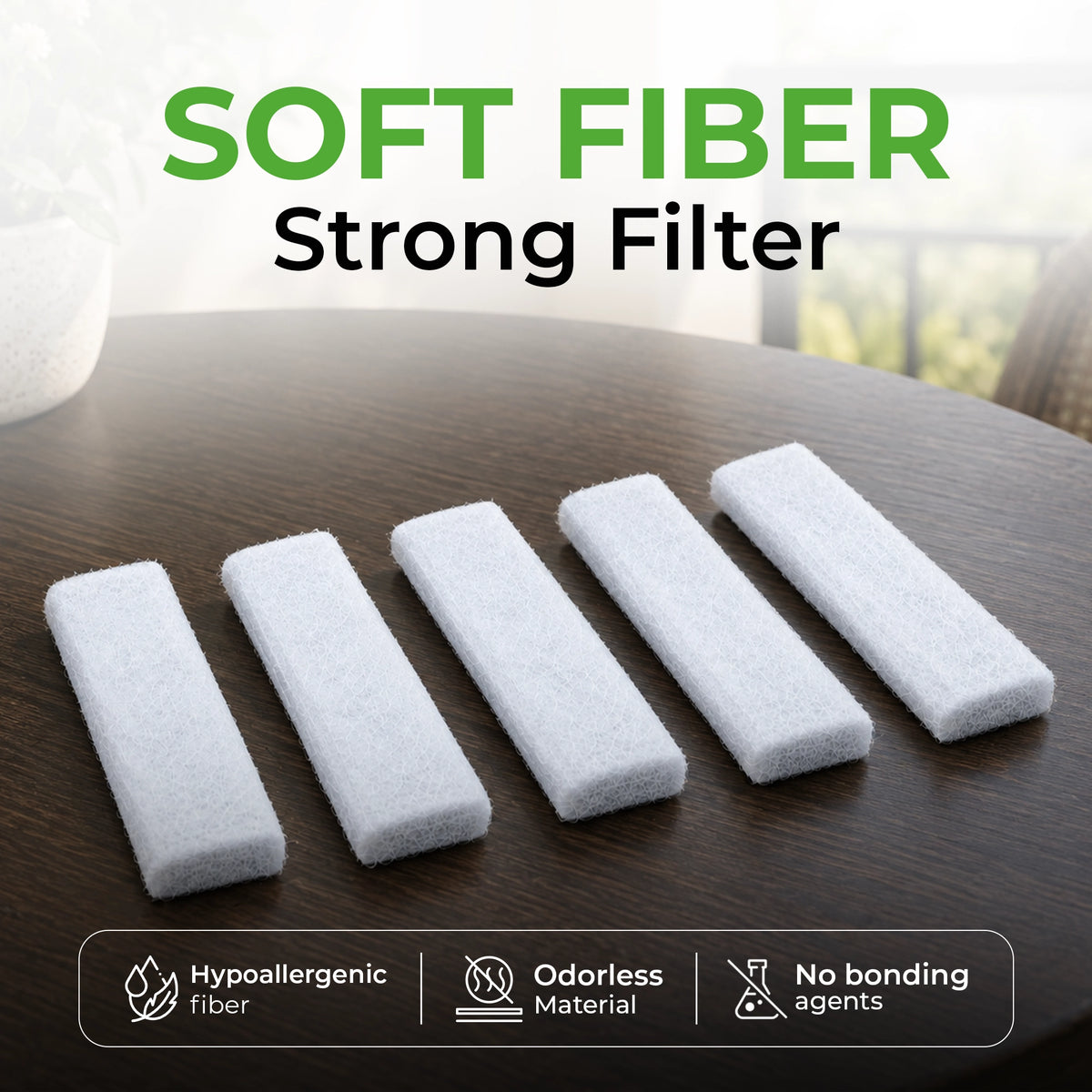 Air Intake Filter Cotton Pad for 1-5L Portable Oxygen Concentrator