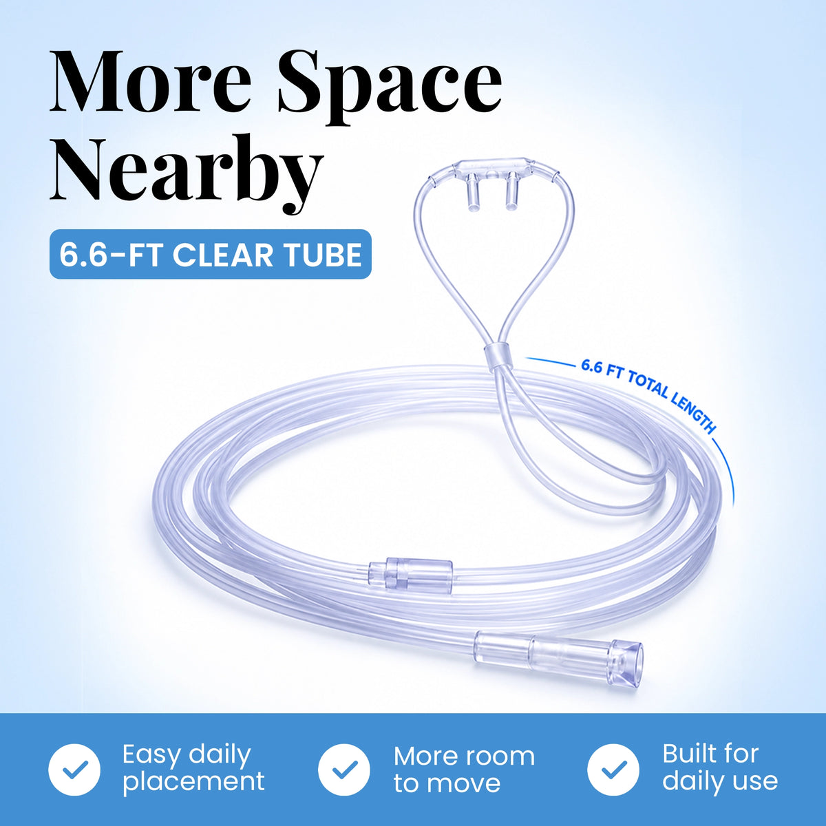5-Pack Nasal Cannula for 1–8L Portable Oxygen Concentrator