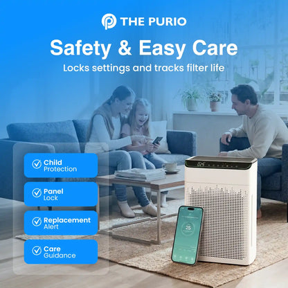 Thepurio WiFi Air Purifier for Large Rooms, HEPA, Alexa, PM2.5, 23dB