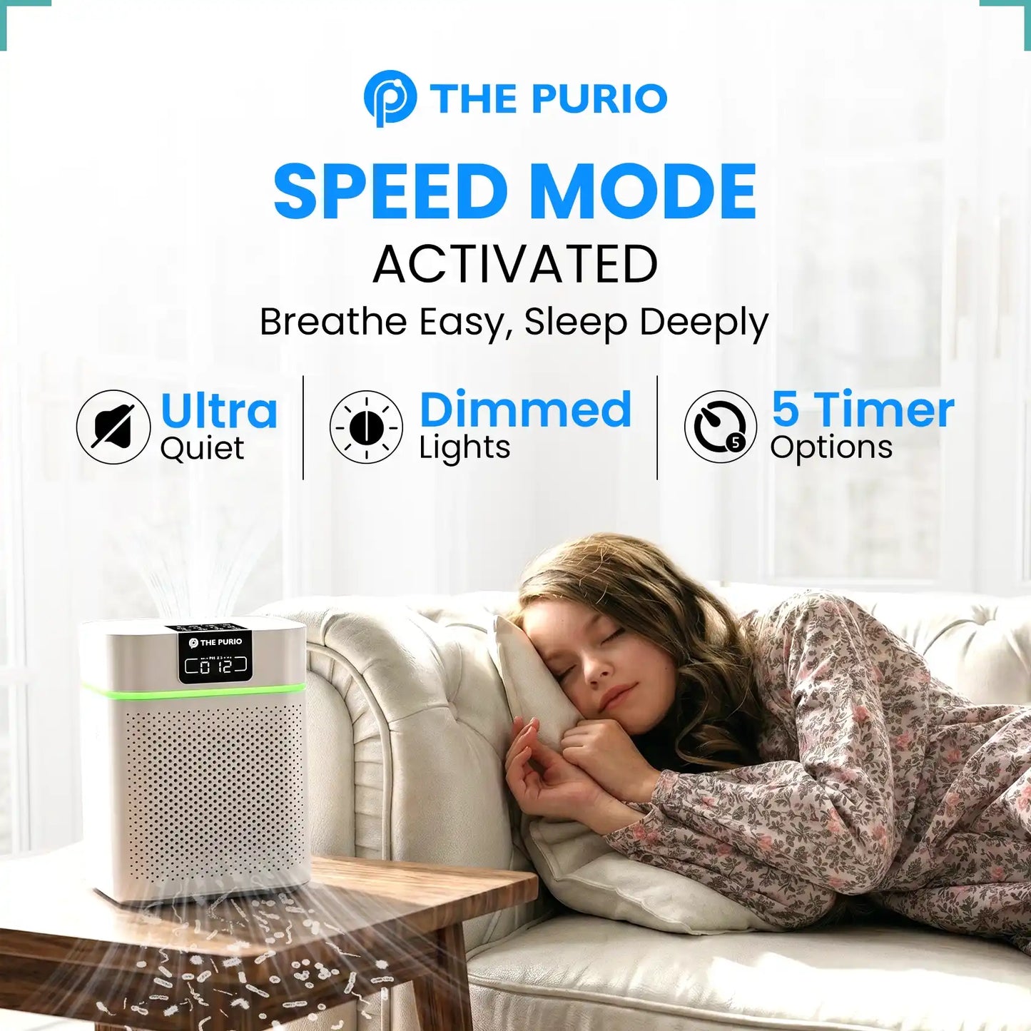 ThePurio Smart Air Purifier for Large Rooms (Up to 1730 Sqft)