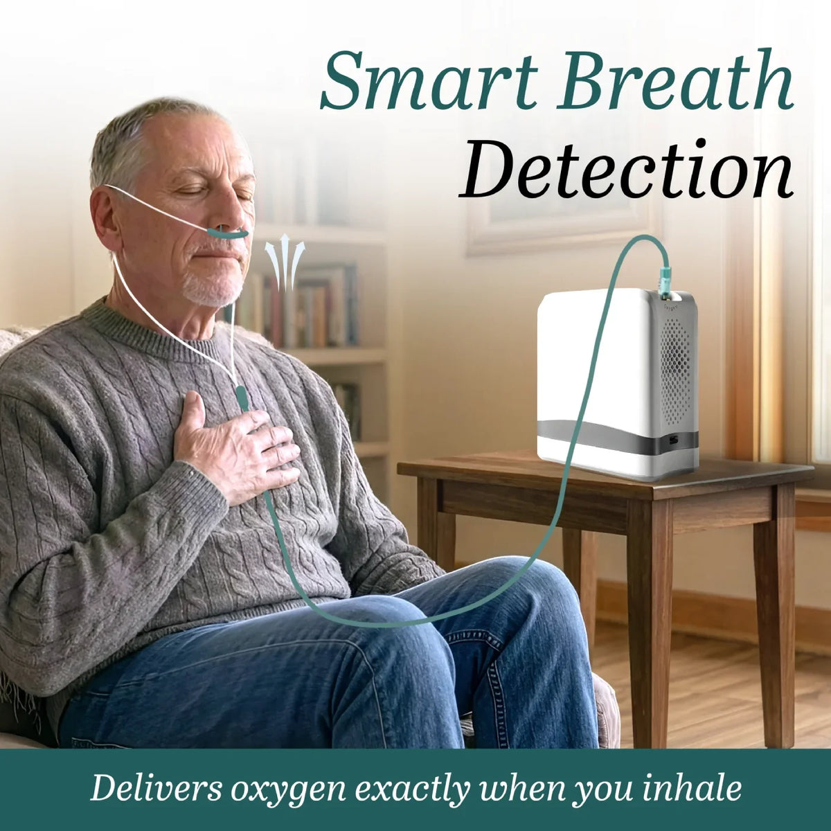 1-7L Portable Oxygen Concentrator for Home & Travel | 90% Pure O2 | 10-Hr Battery | Smart Pulse Flow