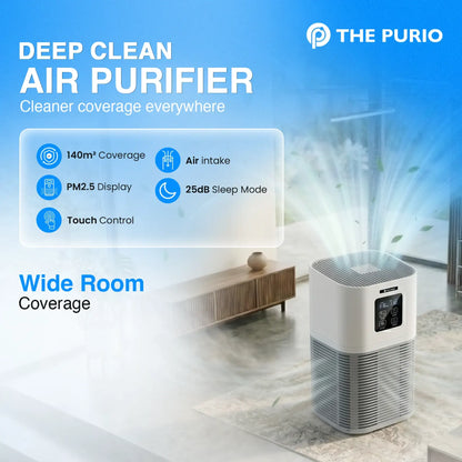 ThePurio H13 HEPA Air Purifier for Large Rooms (140m²)