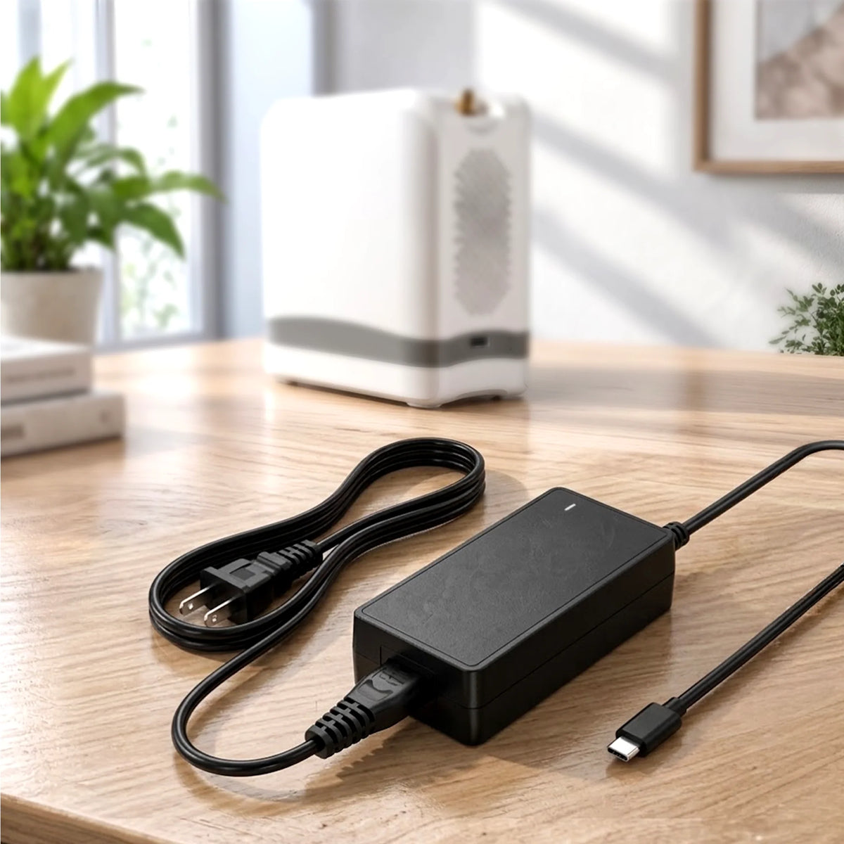 USB-C Home Power Adapter for 1-7L/Min Portable Oxygen Concentrator