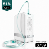 1-7L Portable Oxygen Concentrator for Home & Travel | 90% Pure O2 | 10-Hr Battery | Smart Pulse Flow