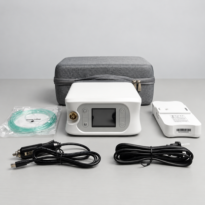 1-7L Portable Oxygen Concentrator for Home & Travel | 90% Pure O2 | 10-Hr Battery | Smart Pulse Flow